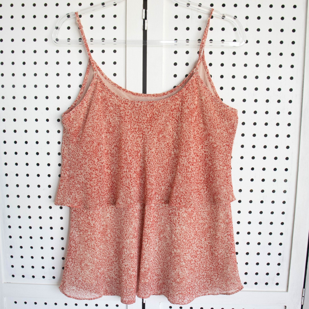CAbi Tank Top Womens Size L Red Adjustable Straps Red